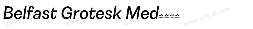 Belfast Grotesk Med字体转换